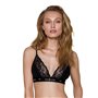 Еластичний топ з мереживом Passion PS001 TOP XL, black