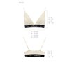 Еластичний топ з мереживом Passion PS001 TOP L, ecru