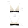 Еластичний топ з мереживом Passion PS001 TOP S, ecru
