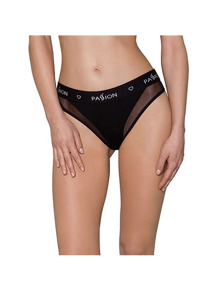 Трусики з прозорою вставкою Passion PS002 PANTIES L, black