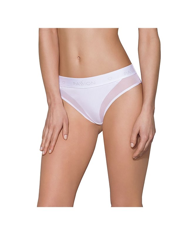 Трусики з прозорою вставкою Passion PS002 PANTIES L, white