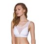 Топ з прозорою вставкою Passion PS002 TOP S, white
