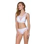 Топ з прозорою вставкою Passion PS002 TOP S, white