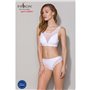 Топ з прозорою вставкою Passion PS002 TOP S, white