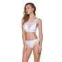 Топ з прозорою вставкою Passion PS002 TOP XL, white
