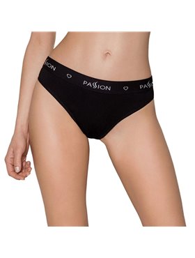 Трусики-сліпи з бавовни та еластаном Passion PS004 PANTIES XL, black