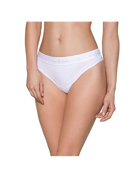 Трусики-бразиліана з бавовни Passion PS005 PANTIES M, white