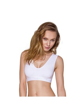 Спортивний топ з еластичної бавовни Passion PS005 TOP L, white