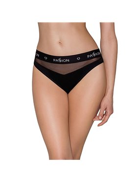 Трусики з прозорою вставкою Passion PS006 PANTIES S, black