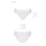 Трусики з прозорою вставкою Passion PS006 PANTIES L, white