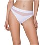 Трусики з прозорою вставкою Passion PS006 PANTIES M, white