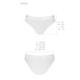 Трусики з прозорою вставкою Passion PS006 PANTIES M, white