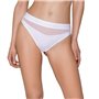Трусики з прозорою вставкою Passion PS006 PANTIES S, white
