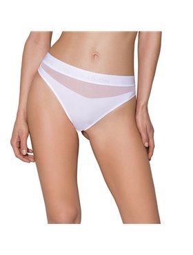 Трусики з прозорою вставкою Passion PS006 PANTIES XL, white