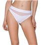 Трусики з прозорою вставкою Passion PS006 PANTIES XL, white