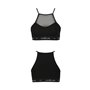 Спортивний топ з прозорою вставкою Passion PS006 TOP L, black