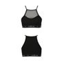 Спортивний топ з прозорою вставкою Passion PS006 TOP XL, black