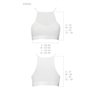 Спортивний топ з прозорою вставкою Passion PS006 TOP L, white