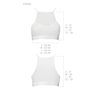 Спортивний топ з прозорою вставкою Passion PS006 TOP M, white