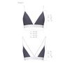 Спортивний топ з подвійними бретелями Passion PS007 TOP L, dark grey