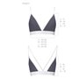 Спортивний топ з подвійними бретелями Passion PS007 TOP XL, dark grey