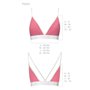 Спортивний топ з подвійними бретелями Passion PS007 TOP L, pink