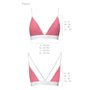 Спортивний топ з подвійними бретелями Passion PS007 TOP M, pink