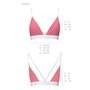 Спортивний топ з подвійними бретелями Passion PS007 TOP S, pink