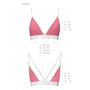 Спортивний топ з подвійними бретелями Passion PS007 TOP XL, pink