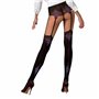 Колготки з ефектом панчох на підв'язках Passion TI112 1/2 (60/20 den), nero-violet