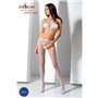 Відкритий бодістокінг Passion BS080 white SO4731 Passion (Польща) фото - Luxbikini