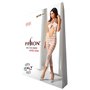 Сітчастий бодістокінг з відкритим животом Passion BS081 white SO4734 Passion (Польща) фото - Luxbikini