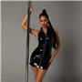 Лакована сукня на блискавці з відкритими плечима One Size Black SO4987 JSY (Китай) фото - Luxbikini