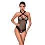 Сітчастий боді з халтером Passion Amanda Body XXL/XXXL, black