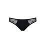 Трусики-сліпи з мереживною сіточкою Passion DINA THONG L/XL, black