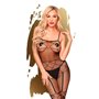 Бодістокінг з панчохами та геометричним малюнком Penthouse - Firecracker Black S/L