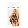 Боді з геометричним орнаментом Penthouse - Go Hotter Black XL
