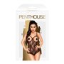 Боді з відкритими грудьми та спиною Penthouse - Turned On Black L/XL