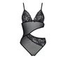 Боді з ажурним ліфом Passion CHRISTA BODY S/M, black