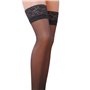 Панчохи Passion ST003 5 графітові, класичні, на ажурній силіконовій резинці