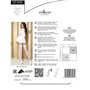 Панчохи Passion ST108 3/4 white, на ажурній силіконовій резинці з люрексовою ниткою