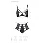 Розпродаж!!! Комплект з екошкіри Passion Tamaris Set black S/M, бюстгальтер та трусики