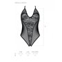 Боді з ажурним декором та відкритим кроком Passion URSULA BODY S/M, black