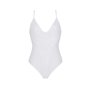 Боді з ажурним декором та відкритим кроком Passion URSULA BODY S/M, white
