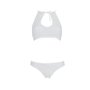 Комплект: бра, трусики з ажурним декором та відкритим кроком URSULA SET L/XL, white