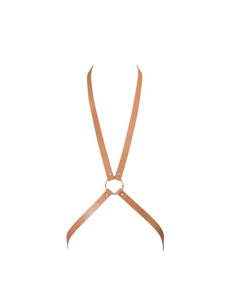 Портупея Bijoux Indiscrets MAZE - 8 Harness Brown, екошкіра