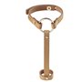 Пара браслетів на зап'ясті і палець Bijoux Indiscrets MAZE Hand Bracelet Harness Brown, екошкіра