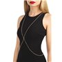 Золотистий ланцюжок для бюста Bijoux Pour Toi – Elena Gold зі стразами