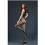 Бодістокінг з доступом Moonlight Model 01 XS-L Black, симетричний малюнок у вигляді крил