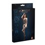 Бодістокінг з доступом Moonlight Model 08 XS-L Black, імітація корсета та панчіх на підв’язках